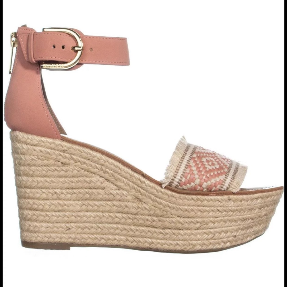 Womens Tommy Hilfiger Terrin Ankle Strap Wedge Sandals, Blush